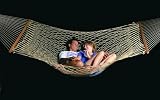 EARTH MAUI DOUBLE COTTON ROPE HAMMOCK w/ EXTRA STRONG Rope -- SOFTER, Twisted Cotton Rope for ADDED COMFORT -- DOUBLE-WIDE for Extra Relaxation.