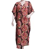 Ibaexports Long Multicolor Kaftan Women Wear Gown Evening Dress Caftan Free Size