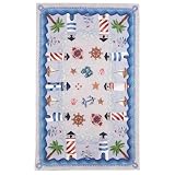 828 Area Rugs: Accents CCL26 Lighthouse Rug: 6' Round by 828 Trading Rugs