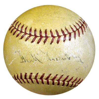 Hank Greenberg Autographed/Hand Signed AL Baseball JSA #X28306