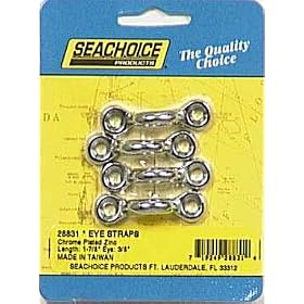 Eye Straps Cpz 4 Cd (Construction: Chrome Plated Zinc # Per Cd: 4 Length: 1-7 8\(4.76cm)... by 