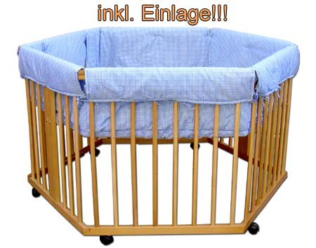 Laufgitter 6-Eck inkl. Teddy Einlage