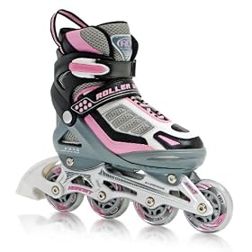 Click here to buy Roller Derby Hornet Pro Adjustable Girl's Inline Skates Skate.