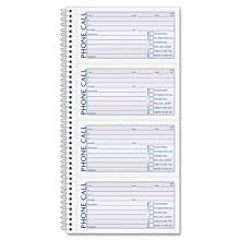 Adams Message Book/Phone Call, Carbonless Duplicate, 5.50 x 11  Inches, 400 Sets per Book (SC1154D)