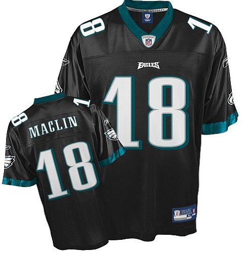Jeremy Maclin #18 Philadelphia Eagles 52(xl) Reebok Onfield Black Jersey