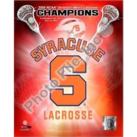 2008 Syracuse University Lacrosse Champions Logo; Portrait Plus Officially Licensed Photo - Choose Your Size and Framing Options