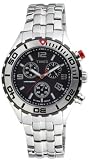 Timex - T2M759 AU - Montre Homme Acier - Timex Sport Luxury - Quartz Analogique - Cadran Noir - Bracelet Acier
