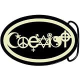 COEXIST Glow in the Dark Belt Buckle