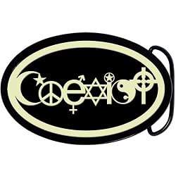 COEXIST Glow in the Dark Belt Buckle