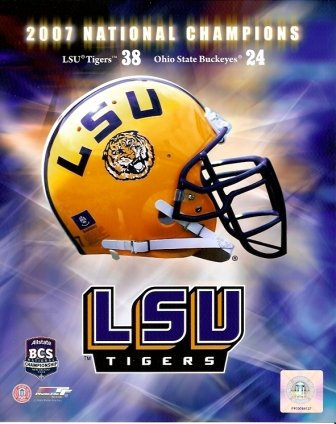 Buy LSU Tigers 2007 National Champions Logo 8x10 by Photofile