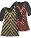 Apparel : Hannah Montana Girls Sequined Stripe Dress