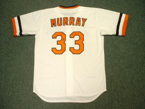 EDDIE MURRAY Baltimore Orioles 1983 Majestic Cooperstown Home Throwback Baseball Jersey, 2XL
