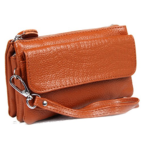 Ranboo Smartphone Wristlet Cross body Wallet Women Soft Leather Clutch