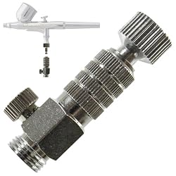 Master Airbrush&reg; Brand 1/8" AIR Line Quick Coupler & AIR Regulator Combo Unit