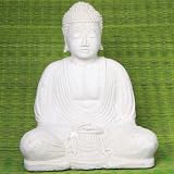 FREE SHIPPING - White Stone Buddha Statue