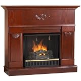 Classic Ventless Fireplace - Mahogany Finish