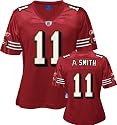 Alex Smith Reebok Garnet Replica San Francisco 49ers Women's Jersey