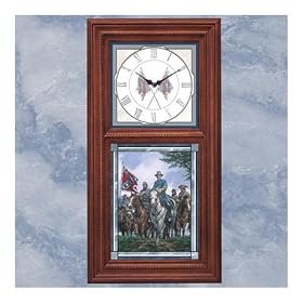 Timeless Glory Wall Clock With Illuminated Stained-Glass