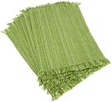 DII Coastal Seaside Greens Fringed Placemat, Set of 6
