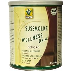 Raab  Bio Sue�molke WellnessDrink Schoko, 1er Pack (1 x 450 g Dose) - Bio