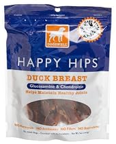 Dogswell Happy Hips for Dogs, Duck Breast, Glucosamine & Chondroitin, 5-Ounce Pouches (Pack of 6)
