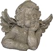 B�ste/ Figur/ Statue - Engel denkend