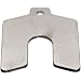 Stainless Steel Slotted Shim, 0.125" x 2" x 2" (Pack of 5)