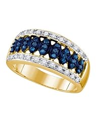 0.51CTW BLUE DIAMOND FASHION BAND
