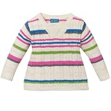 striped babydoll sweater(milk 24mos)