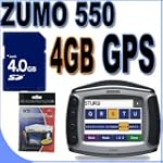 Garmin Zumo 550 Portable GPS Vehicle/Motorcycle Navigation System w/ 3.5" LCD w/ Touchscreen (0100056700) 4GB BigVALUEInc Accessory Saver Bundle + MORE!
