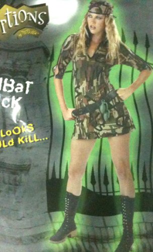 Army Kombat Chick Dress Costume Adult 12-14 NIP