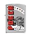Zippo Poker Satin Chrome Lighter, 7697