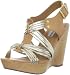 Steve Madden Women's Tampaa Wedge Sandal,Natural Multi,9 M US