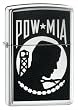 Pow Mia Diamond Plate Zippo Lighter
