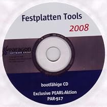 Paragon Festplatten Tools 2008 - Pearl-Aktion - Partition Manager 9.0, Drive Backup 9.0, Total Defrag 2008 SE, Disk Wiper 8.5