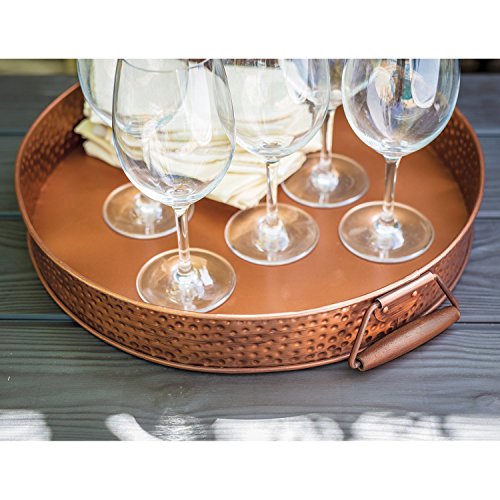 Galvanized Copper Party Bucket with Stand and Tray 9.25 Gallon Capacity