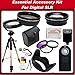 Ultimate Accessory Kit For Sony SLT-A33, SLT-A65, SLT-A55, SLT-A35 Digital SLR Cameras (Which Have Any Of The Following Sony Lenses - 18-55mm, 55-200mm, 75-300mm, 50mm): Includes - 0.45x Wide Angle Lens, 2x Telephoto Lens, 3 Piece Professsional Filter Kit (UV,CPL,FLD), Wireless Remote, 50