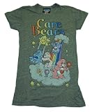 TS890 Care Bears Playground Vintage Style Faded Junk Food Juniors Babydoll Soft T-Shirt