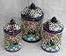 Talavera 3-Piece Cannister Set Mexican Pottery Set