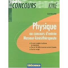 Physique au concours d'entr�e Masseur-kin�sith�rapeute