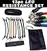 13 Piece LEG Resistance Bands Set - Home Gym Fitness Exercise Cords Tubes - YOGA, PILATES, ABS, P90X WORKOUT - Part of the TECH GEAR UK RANGE
