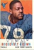 Roosevelt Brown Autographed/Hand Signed 1959 Topps Card