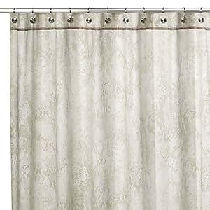 silver and gold shower curtain