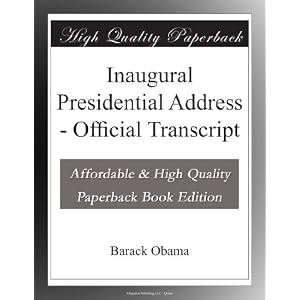 Inaugural Presidential Address - Official Transcript