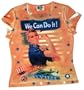 Rosie the Riveter "We Can Do It!" Shirt w/ WWII image USA Made by FlagClothes