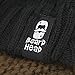 Beard Head Stubble Rider Beard Beanie - Original Handmade Brimmed Hat and Removable Beard Brown