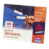 Avery WorkSaver Hanging File Folder Tab Inserts