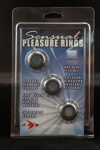 Super Stretchy Erection Maker Silicone Black and Blue Cock Ring 3 Pack