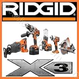 Ridgid X3 R963 5 Piece 18v Lithium-ion Combo Kit