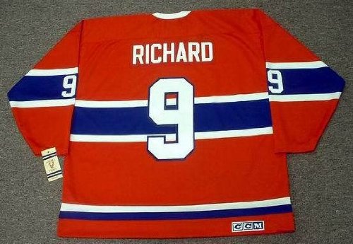 MAURICE RICHARD Montreal Canadiens 1959 CCM Vintage Throwback NHL Hockey Jersey, XL